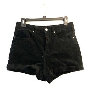 Black corduroy shorts!